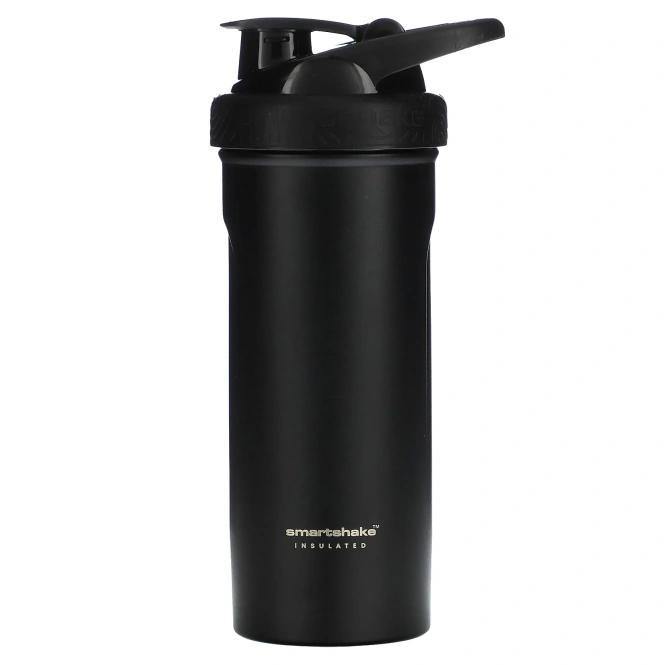 Smartshake, Insulated Steel, черный, 750 мл (25 унций)