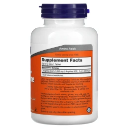 L-аргинин NOW L-Arginine 1000 mg, 120 таблеток