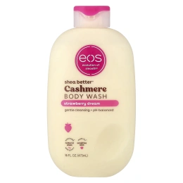 EOS, Shea Better™, гель для душа из кашемира, клубничный вкус, 473 мл (16 жидк. унций)