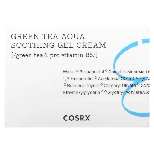 Cosrx, Hydrium, Green Tea Aqua Soothing Gel Cream, 1.69 fl oz (50 ml)