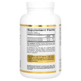California Gold Nutrition, Buffered Gold C, Non-Acidic Vitamin C, 750 mg, 240 Растительная капсула