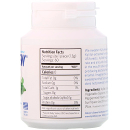 Xylichew, Жевательная резинка, подслащенная березовым ксилитом, перечная мята, 60 штук, 2,75 унций (78 г)