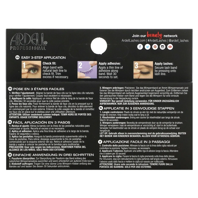 Ardell, Faux Mink, накладные ресницы Wispies, 1 пара