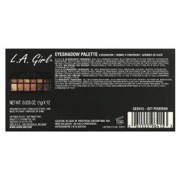 L.A. Girl, Палетка теней для век Get Feverish, 1 г (каждый оттенок)
