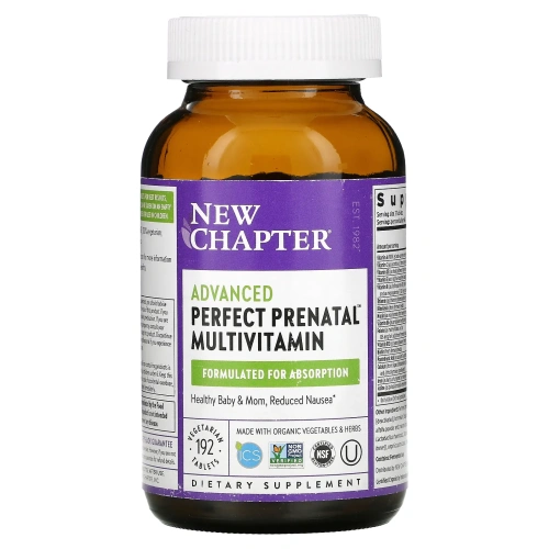 New Chapter, Perfect Prenatal Multivitamin, 192 вегетарианских таблетки