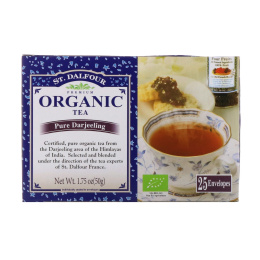 St. Dalfour, Organic Pure Darjeeling Tea, 25 Tea Bags, 1.75 oz (50 g)