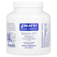 Pure Encapsulations, Бетаин гидрохлорид, пепсин, 250 капсул