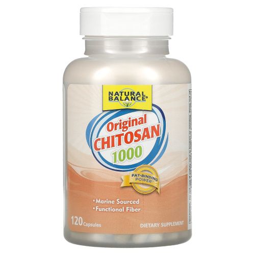 Natural Balance, Хитозан, 1000 мг, 120 капсул