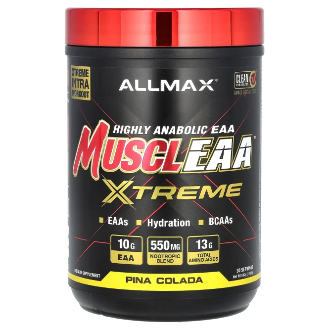 ALLMAX, MUSCLEAA ™ Xtreme, пина-колада, 532 г (1,17 фунта)