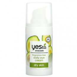 Yes To, Avocado, ежедневный крем для кожи вокруг глаз, без отдушек, 15 мл (0,5 жидк. Унции)