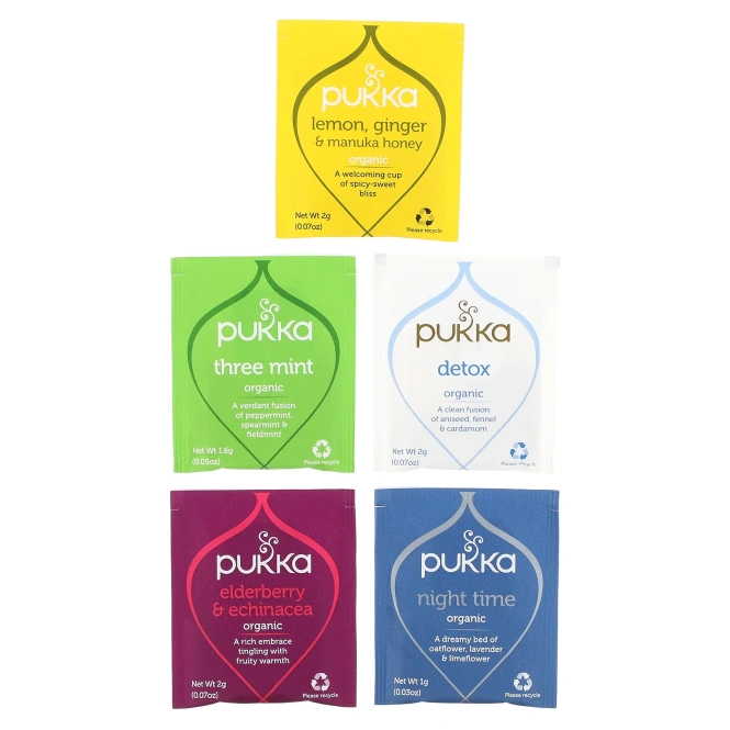 Pukka Herbs, Organic Herbal Tea Collection, 20 Herbal Tea Sachets, 1.21 oz (34.4 g)