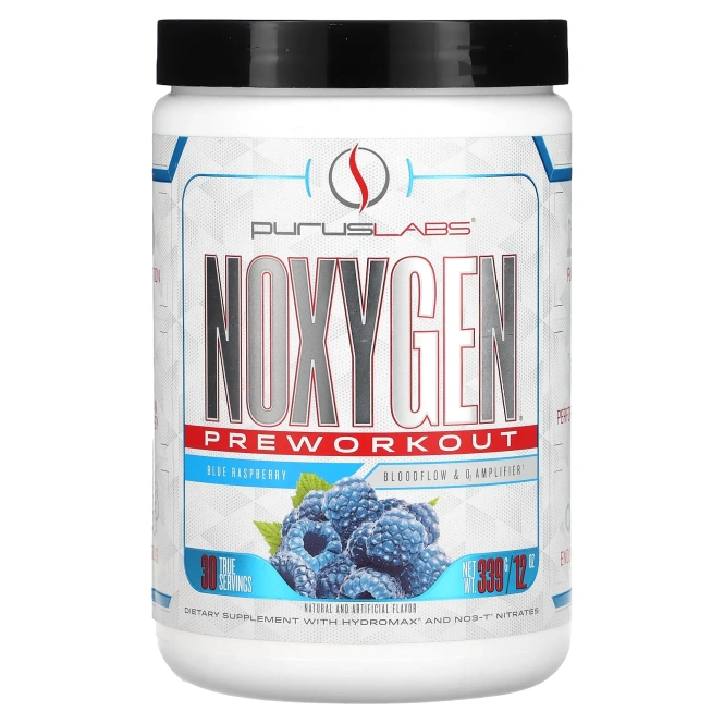 Purus Labs, Noxygen Голубая малина 12 унций