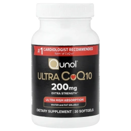 Qunol, Ultra CoQ10, 200 мг, 30 капсул