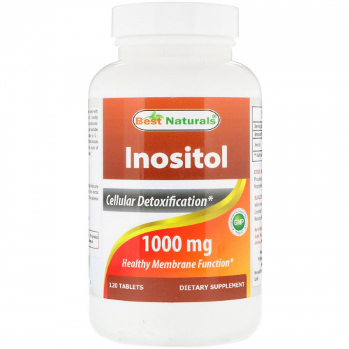 Best Naturals, Inositol, 1000 mg, 120 Tablets