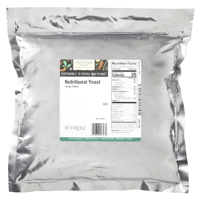 Frontier Co-op, Пищевые дрожжи, большие хлопья, 453 г (16 унций)