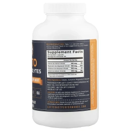 Left Coast Performance, Кето-электролиты`` 180 капсул