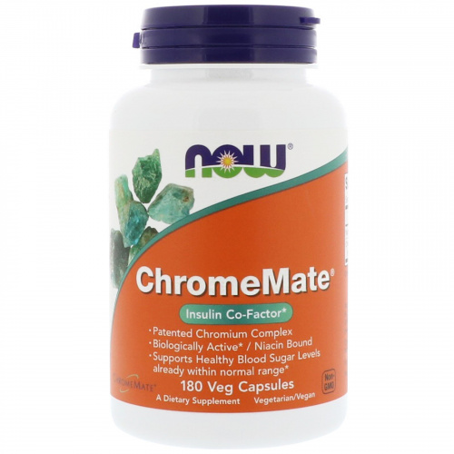 Now Foods, ChromeMate, 180 капсул
