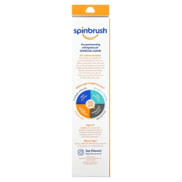 Spinbrush, Charcoal Clean, зубная щетка с электроприводом, мягкая, 1 зубная щетка