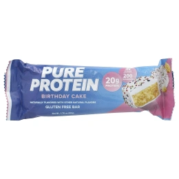 Pure Protein, батончики без глютена, со вкусом праздничного торта, 12 батончиков, 50 г (1,76 унции)