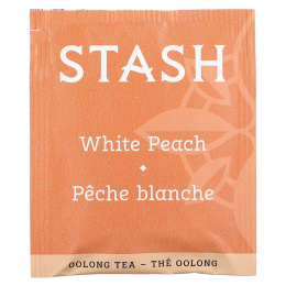 Stash Tea, Oolong Tea, White Peach, 18 Tea Bags, 1.2 oz (35 g)