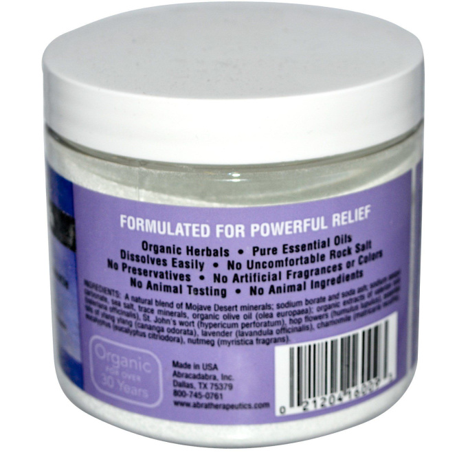 Abra Therapeutics, Средство для ванн терапия стресса, лаванда и ромашка, 482г