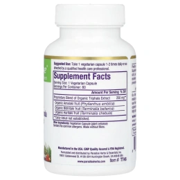 Paradise Herbs, «Органика», трифала, 60 растительных капсул