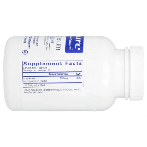 Pure Encapsulations, Магний (цитрат), 90 капсул