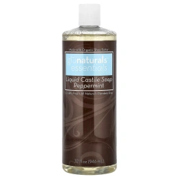 Vitacost, Glonaturals™ Essentials Collection, Liquid Castile Soap, Peppermint, 32 fl oz (946 ml)