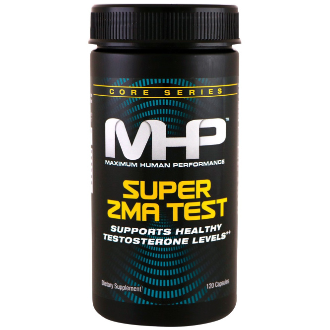 Maximum Human Performance, LLC, Тест Super ZMA, 120 капсул