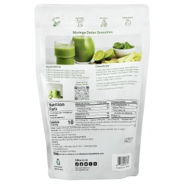 Micro Ingredients, органический порошок из моринги, 454 г (1 фунт)