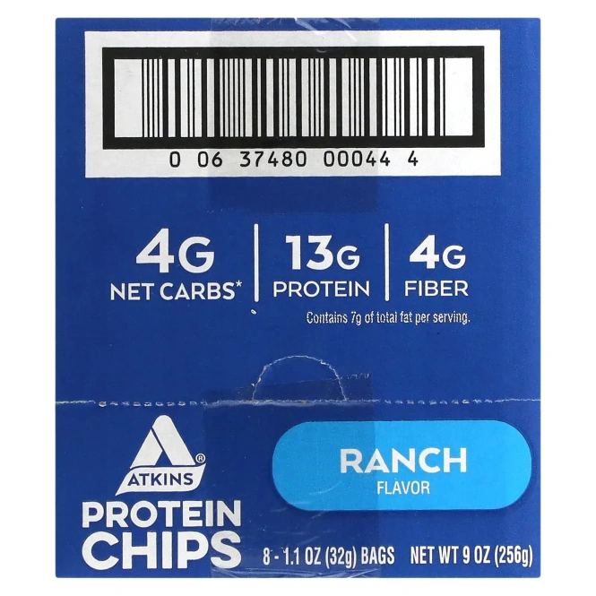 Atkins, Протеиновые чипсы Ранчо 8 шт.