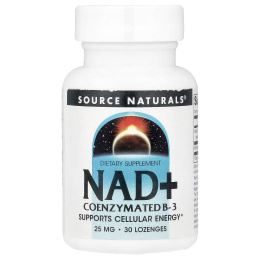 Source Naturals, NAD+, коферментированный витамин B3, 30 пастилок