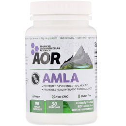 Advanced Orthomolecular Research AOR, AMLA, 90 Vegan Capsules