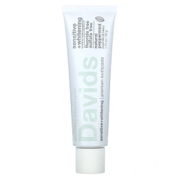 Davids, Premium Toothpaste, Sensitive + Whitening, натуральная перечная мята, 50 г (1,75 унции)