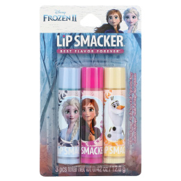 Lip Smacker, Disney Frozen II, бальзам для губ, трио в упаковке, 4 г (0,14 унции) каждый