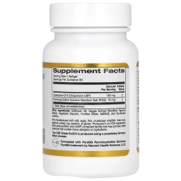 California Gold Nutrition, Коэнзим Q10 с PQQ, 100 мг, 60 растительных капсул