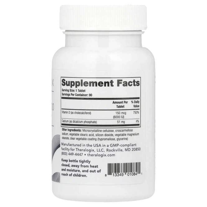 Theralogix, Thera-D 6000`` 90 таблеток
