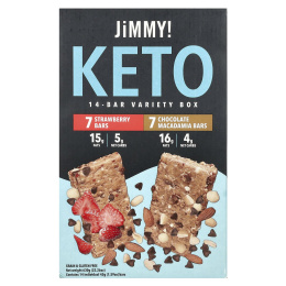 JiMMY!, Be Lean, полезные батончики, протеиновый батончик, набор из 14 батончиков, 45 г (1,59 унции) каждый