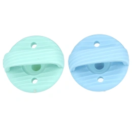 Munchkin, Sili-Soothe & Teethe ™, силиконовая соска и прорезыватель, от 3 месяцев, голубой и светло-зеленый, 2 шт.