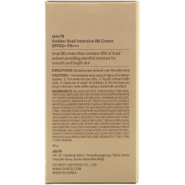 Skin79, Golden Snail, Intensive BB Cream, SPF 50+ PA+++, 45 g