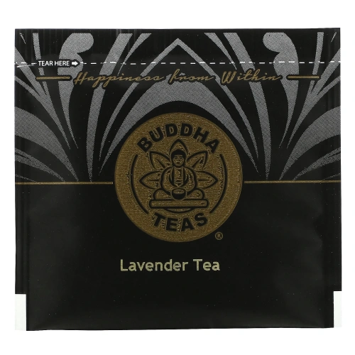 Buddha Teas, Органический травяной чай, лаванда, 18 чайных пакетиков, 24 г (0,83 унции)