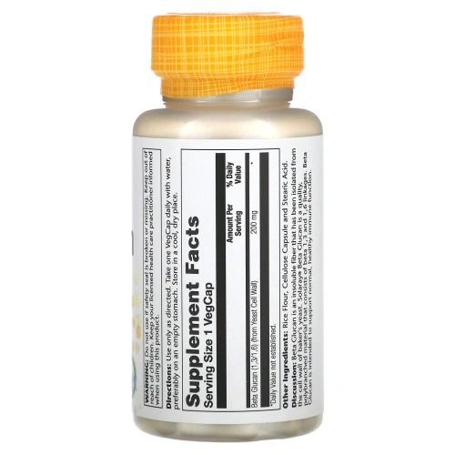 Solaray, Бета-глюкан (200 мг) 30 вег капсул