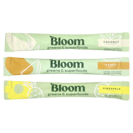 Bloom, Greens & Superfoods, тропическая упаковка, 18 пакетиков, 102,36 г (3,6 унции)
