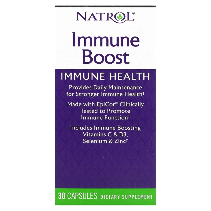 Natrol, Усиление иммунитета, с EpiCor, 30 быстродействующих капсул