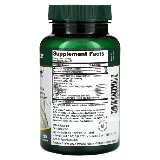 Purity Products, Состав H.A. для суставов, 90 капсул