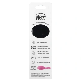 Wet Brush, Средство для расчесывания волос, для влажных и сухих волос, черный, 1 расческа