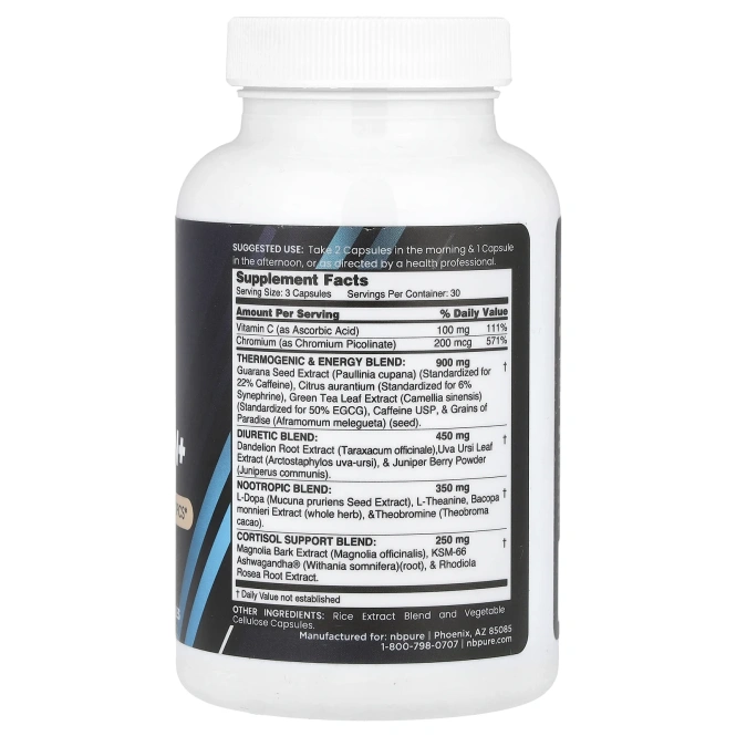 NB Pure, Performance, Meta Burn +, 90 капсул