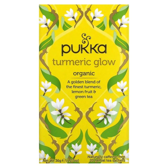 Pukka Herbs, Чай с куркумой, 20 пакетиков, 36г (1,27 унций)