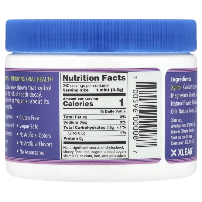 Xlear, Spry, ягодные мятные конфеты с ксилитолом, без сахара, 240 шт.