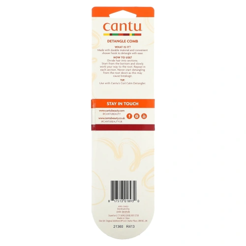 Cantu, прочный гребень для распутывания волос, 1 шт.